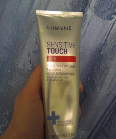 Lumene Sensitive Touch sos body & face light cream