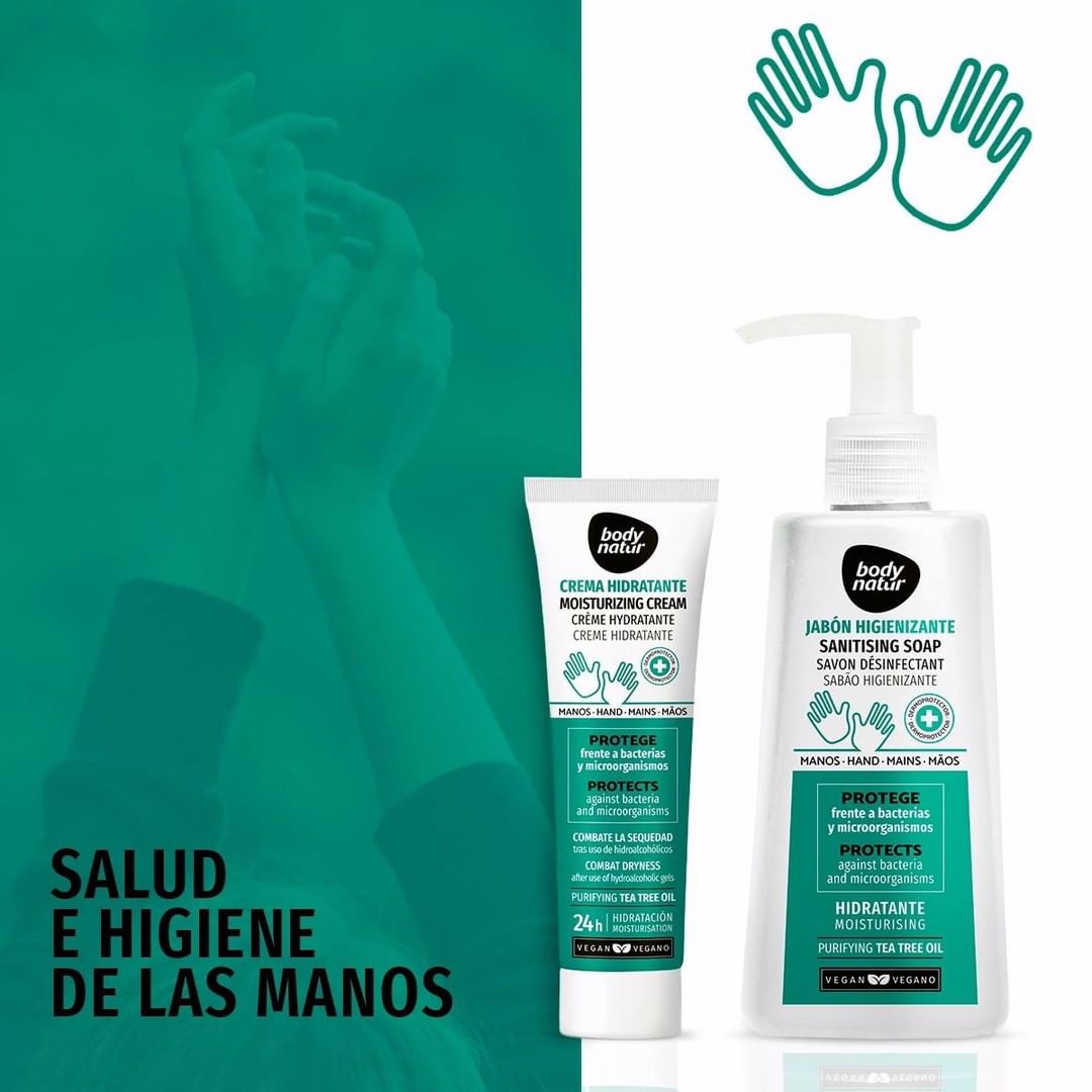 BODY NATUR - Os presentamos los nuevos productos higienizantes Body Natur.Tienen algo muy especial y es que protegen a la vez que hidratan la piel. 💗

El jabón, con aceite de té australiano, limpia y...