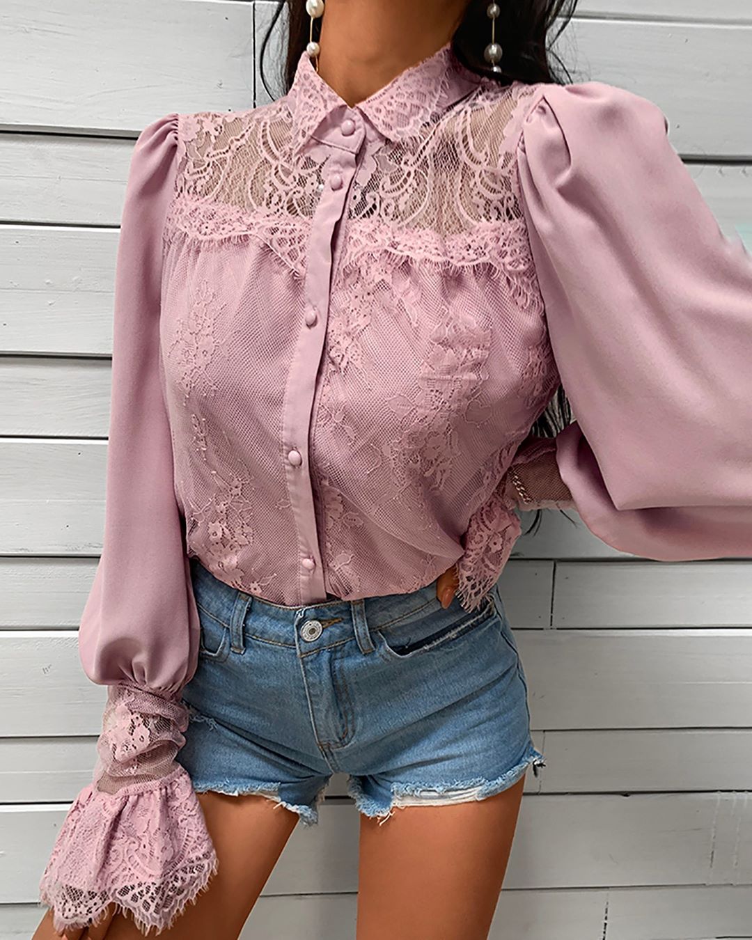 Chic Me - Say hi to the new Lace Patchwork Puff Sleeve Buttoned Blouse⁠
🔍"LZ5259"⁠
Shop: ChicMe.com⁠
⁠
#chicmeofficial #fashion #lovecurves #ootd #style #chic #fashionmoment