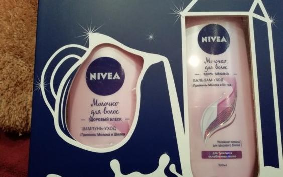 Шампунь-уход NIVEA Молочко для волос. Здоровый блеск фото