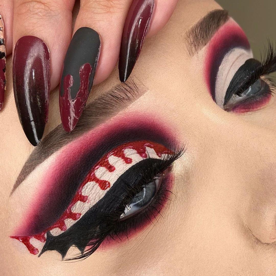 NYX Professional Makeup - Crease so sharp it could cut 🩸 @amythedutchess uses our Slide On Eye Pencil in 'Jet Black' to slay this fierce #cutcrease 🖤 • #nyxcosmetics #nyxprofessionalmakeup #crueltyfre...