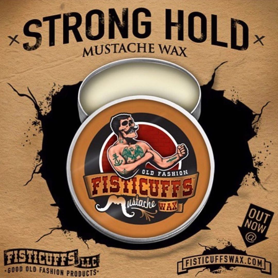 wayne bailey - 👨🏻Fisticuffs Strong Hold (original)- hand poured, 1oz tin scented with a citrus and rosemary scent 
—
WWW.GRAVEBEFORESHAVE.COM
—
 #Fisticuffs #FisticuffsMustacheWax #FMW #stronghold #pi...