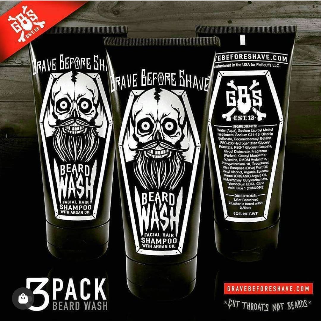 wayne bailey - GRAVE BEFORE SHAVE BEARD WASH 3 Packs! Available at:
www.gravebeforeshave.com 
#beard #beards #beardoil #beardbalm #bearded #beardlove #beardlife #beardstrong #beardedvillains #beardgan...