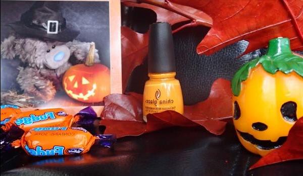 China Glaze Papaya punch - маникюр на Halloween - review