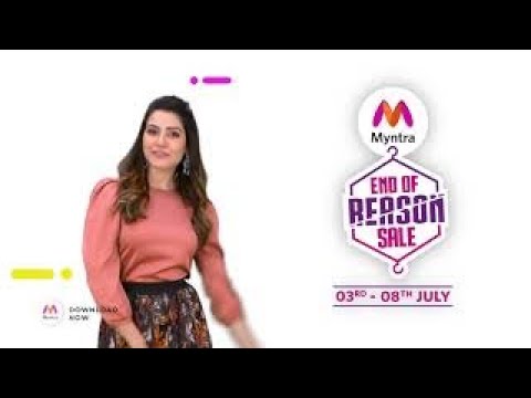 Myntra End Of Reason Sale is Now Live | 3rd to 8th July |  Samantha Akkineni Styled By Myntra