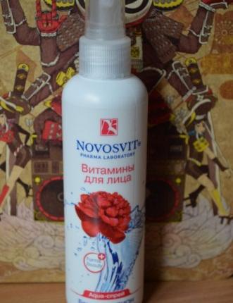 Спрей для лица NOVOSVIT Витамины для лица. Бархатный пион. фото