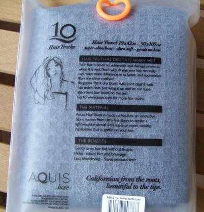 Полотенце Aquis Hair Towel Waffle Luxe Moody Gray для сушки волос вафельное фото