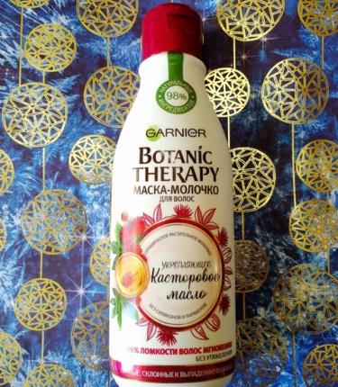 Маска-молочко для волос Garnier Botanic Therapy Касторовое масло укрепляющее фото