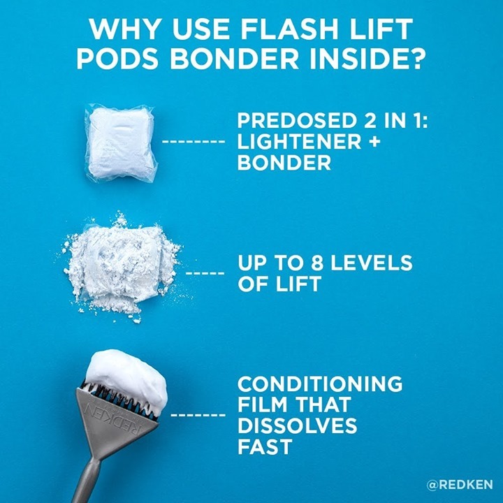 Redken - Looking for a high-performance lightener, precision in your mixing, and help minimizing product waste? Flash Lift Pods Bonder Inside will be your new go-to lightener. 
 
What will you create...