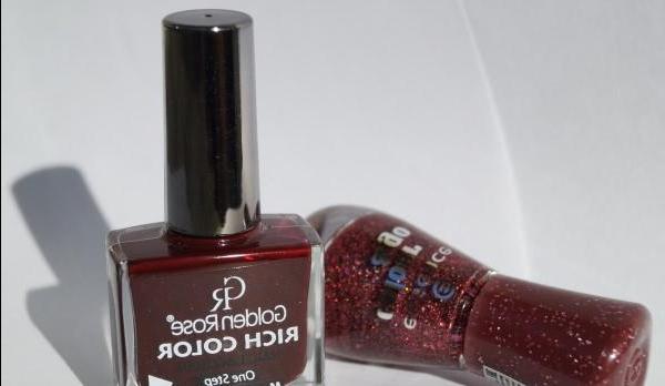 Autumn double manicure with varnish Essence and Golden Rose - review