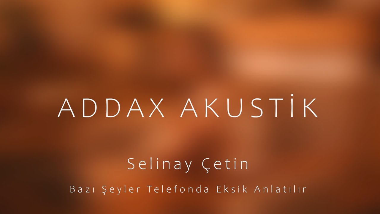 Selinay Çetin - Bazı Şeyler Telefonda Eksik Anlatılır (Cover) | addax akustik