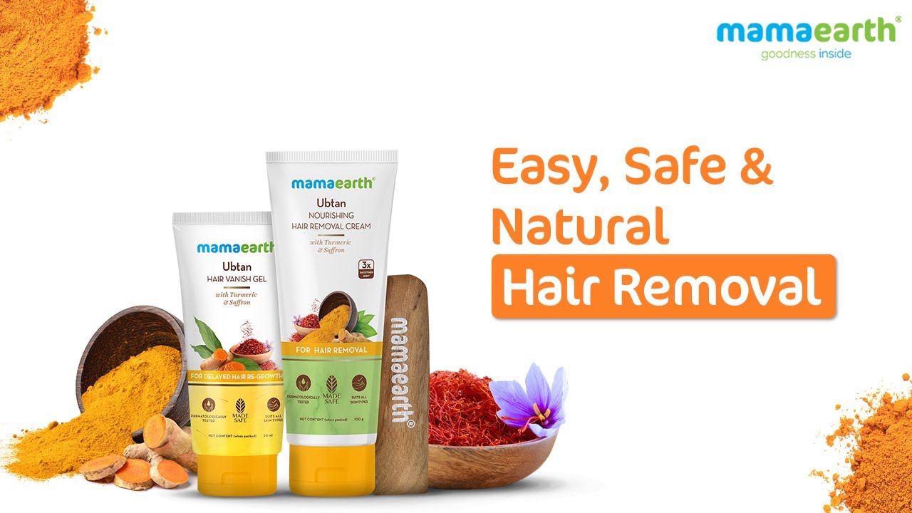 How to Remove Hair Naturally & Delay Hair Regrowth | Mamaearth Ubtan Hair removal Kit