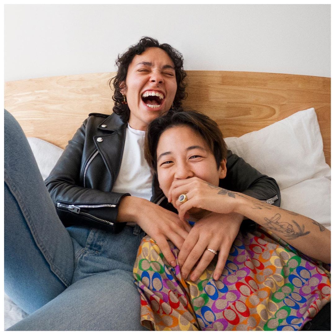 Coach - QTs logging QT. @Laurachautin and @masamihosono share laughs, cuddles and kisses—and their pup Bento gets some love, too. #Pride2020 #WeCYou #CoachNY

We believe everyone should feel seen. Thi...