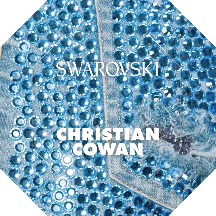 SWAROVSKI - The @ChristianCowan Spring/Summer 2021 digital show was a spectacle of extravagance, featuring a mix of crystals, from round and fancy stones to pendants and flatbacks. "The crystals and e...