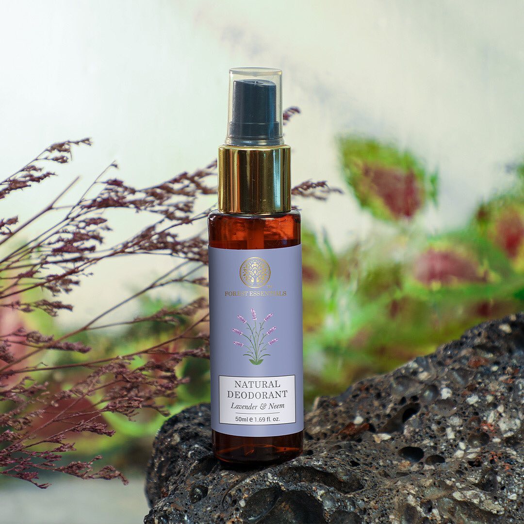 forestessentials - #SpritzPurity with leafy notes of therapeutic #Lavender and bitter fresh #Neem, in an air-like, fine mist of #NaturalDeosByFE that even skin tone and smoothen the texture of your un...