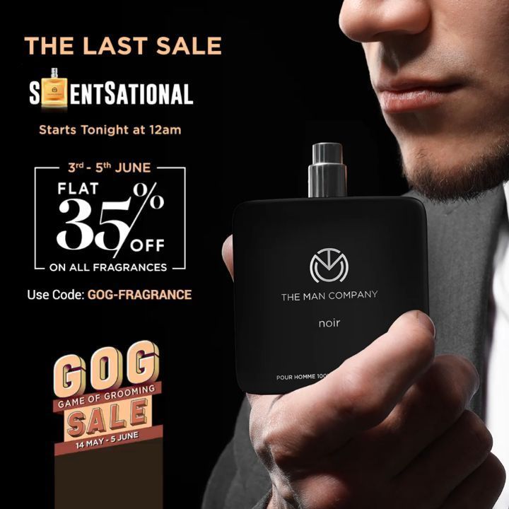 The Man Company - Time to get your spritz on! 
Flat 35% off on all fragrances and EDTs from 12am 3rd June - 11:59 pm 5th June  Shop before stocks run out!
The Man Company is proud to be #VocalForLocal...