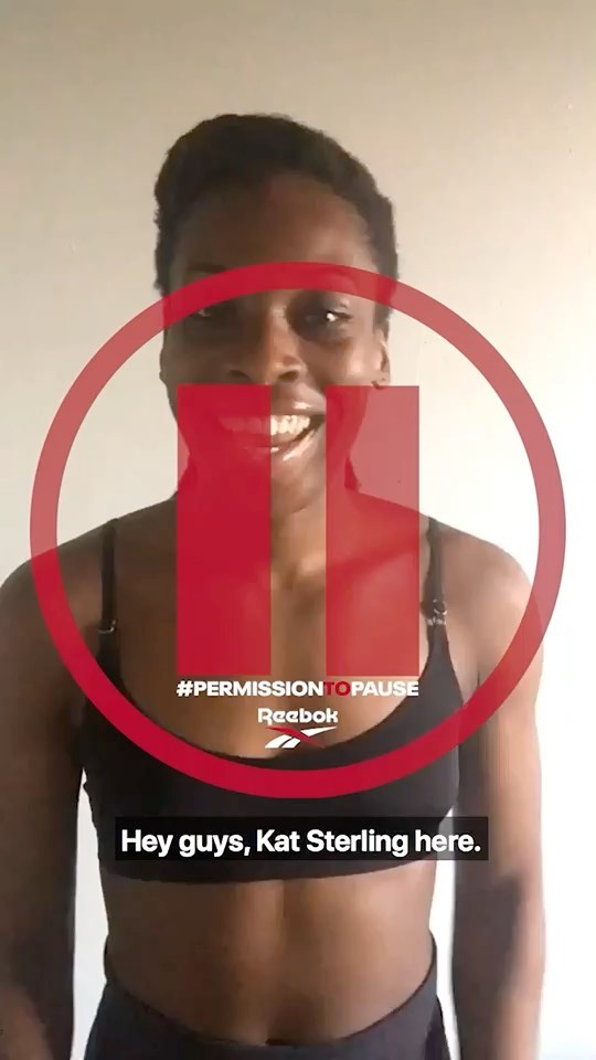 Reebok - Today, @kathreenmfs gave herself #PermissionToPause. Join her for a moment while she reflects on the current situation we are all facing, then share your own #PermissionToPause. Together, we...