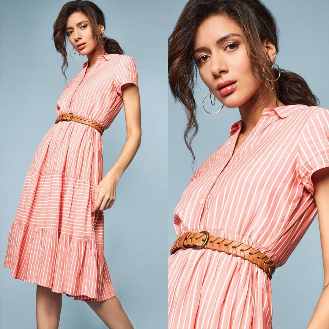 Lifestyle Stores - There's always room in your wardrobe for sustainable fashion pieces, like this striped midi dress from AND! Shop for more trending styles in dresses, only at Lifestyle Dresstination...
