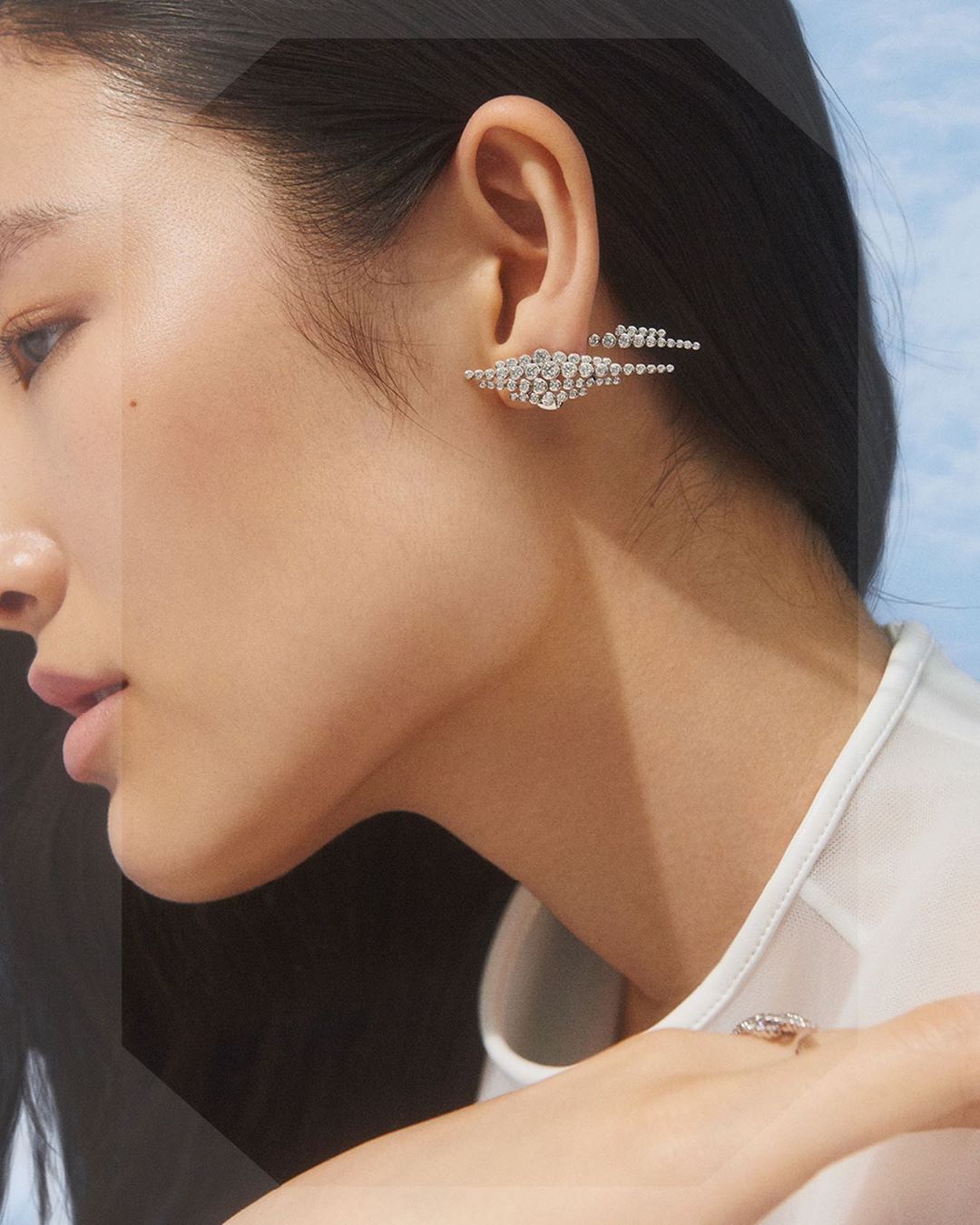 Boucheron - CONTEMPLATION 2020 High Jewelry collection - En passant: « We wanted to represent the movement of passing clouds, but in a manner that wouldn’t be figurative. This 1901 design from the arc...