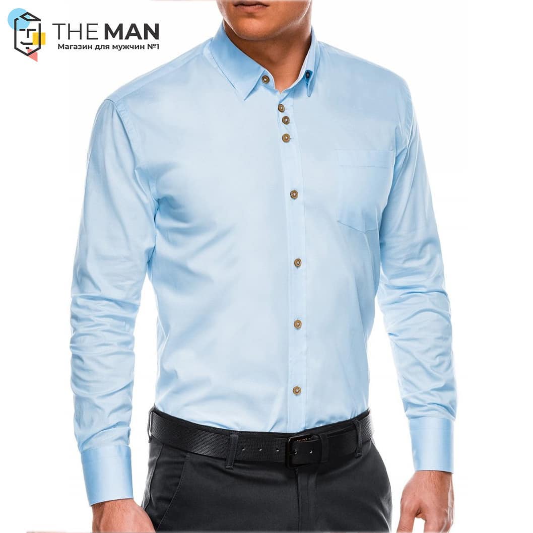 THE MAN - ❗️👉 Принимаем заказы! В наличии! 👉 👖👞👕 ❗️ 
Комфортная мужская рубашка. Выполнена в голубом цвете. Воротник - классический. Застёжка в виде пуговиц.
Размер: s-m-l-xl-xxl
Цена: 649 грн
Состав:...