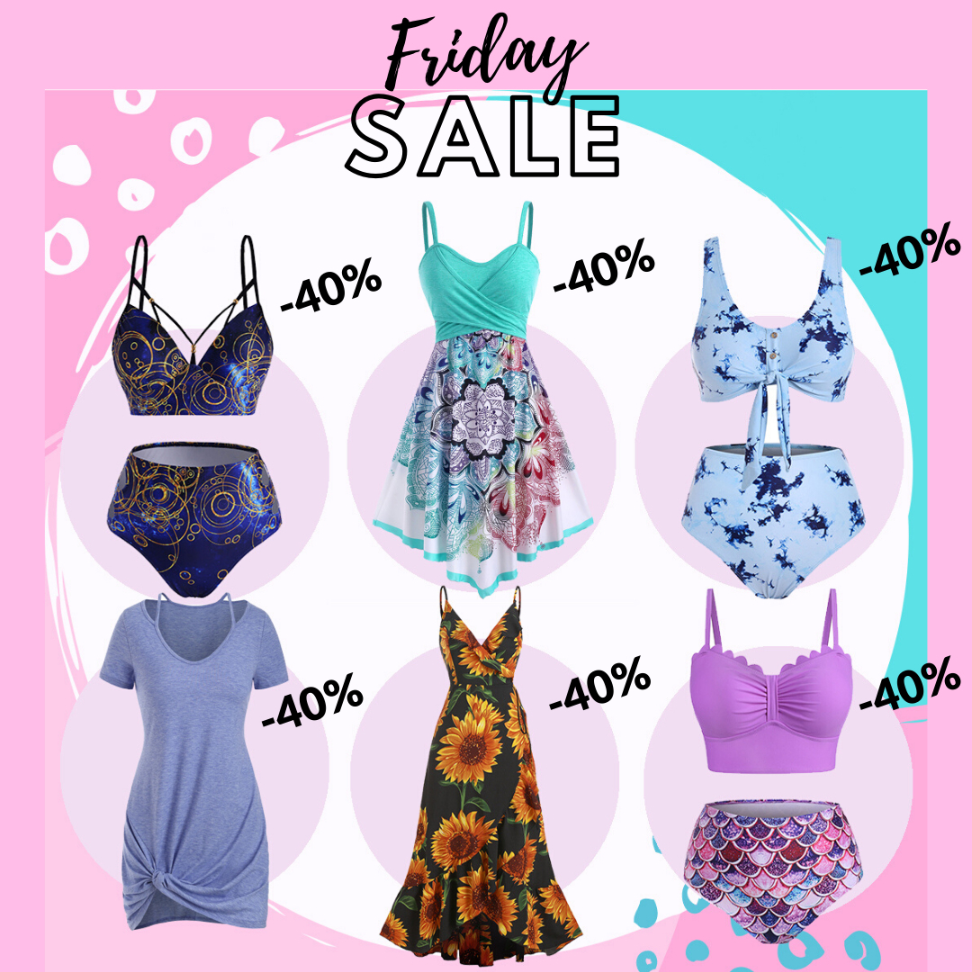 Dresslily - 🔥FRIDAY SALE!!🔥 Get our 6 top Hot selections now with 40% OFF!! CODE: FRIDAY⁣
Code valid only for 48 hours!!! ( Only on selected items)⁣
👉Hurry up!!! >>>https://bit.ly/2VISvBh⁣
#Dresslily