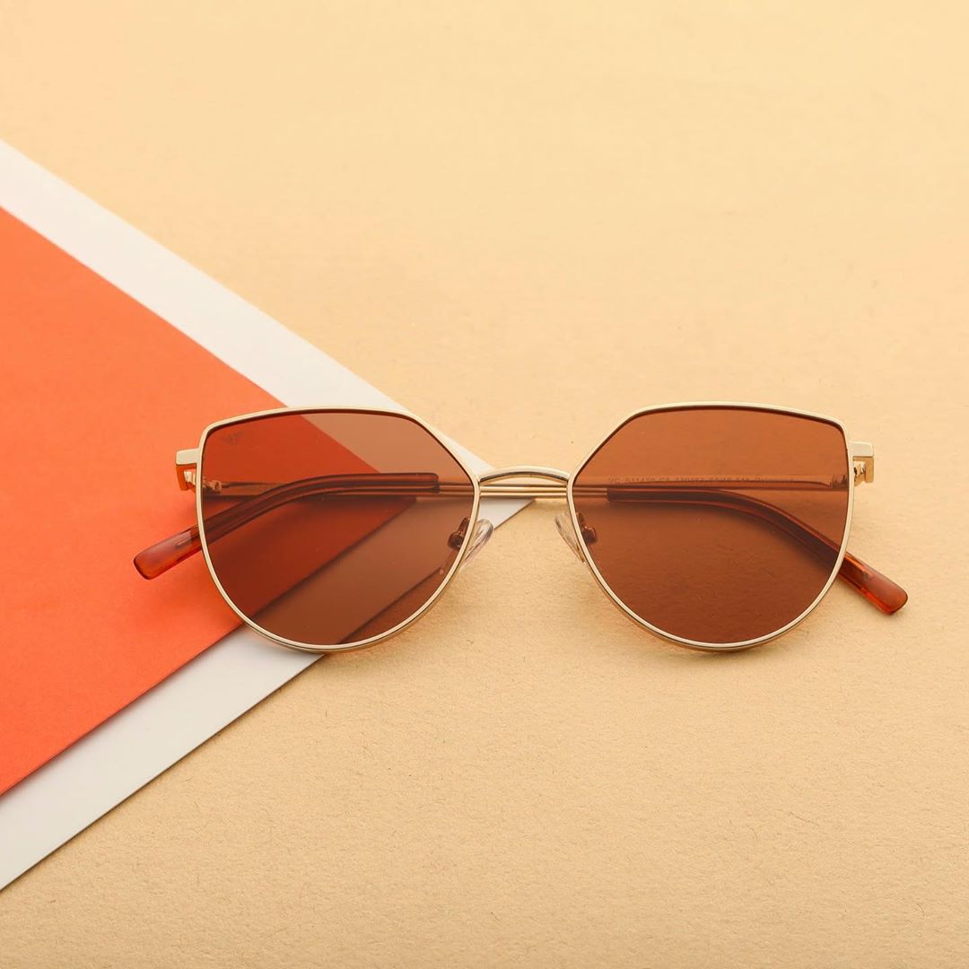 LENSKART. Stay Safe, Wear Safe - No filter needed when you have a pair of Polarized sunglasses on! These cateyes with 100% UV protection and a gorgeous brown tint, are set to turn up the temperature t...