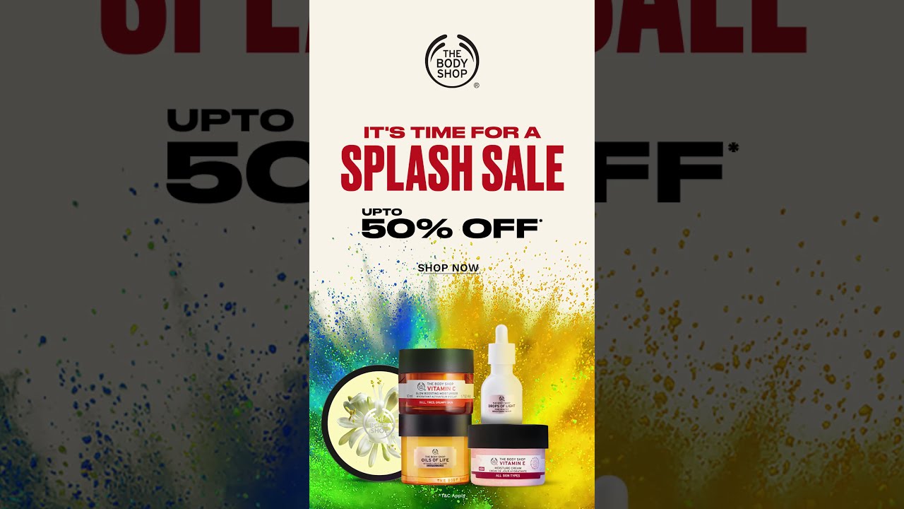 Welcome the festivity with our SPLASH SALE