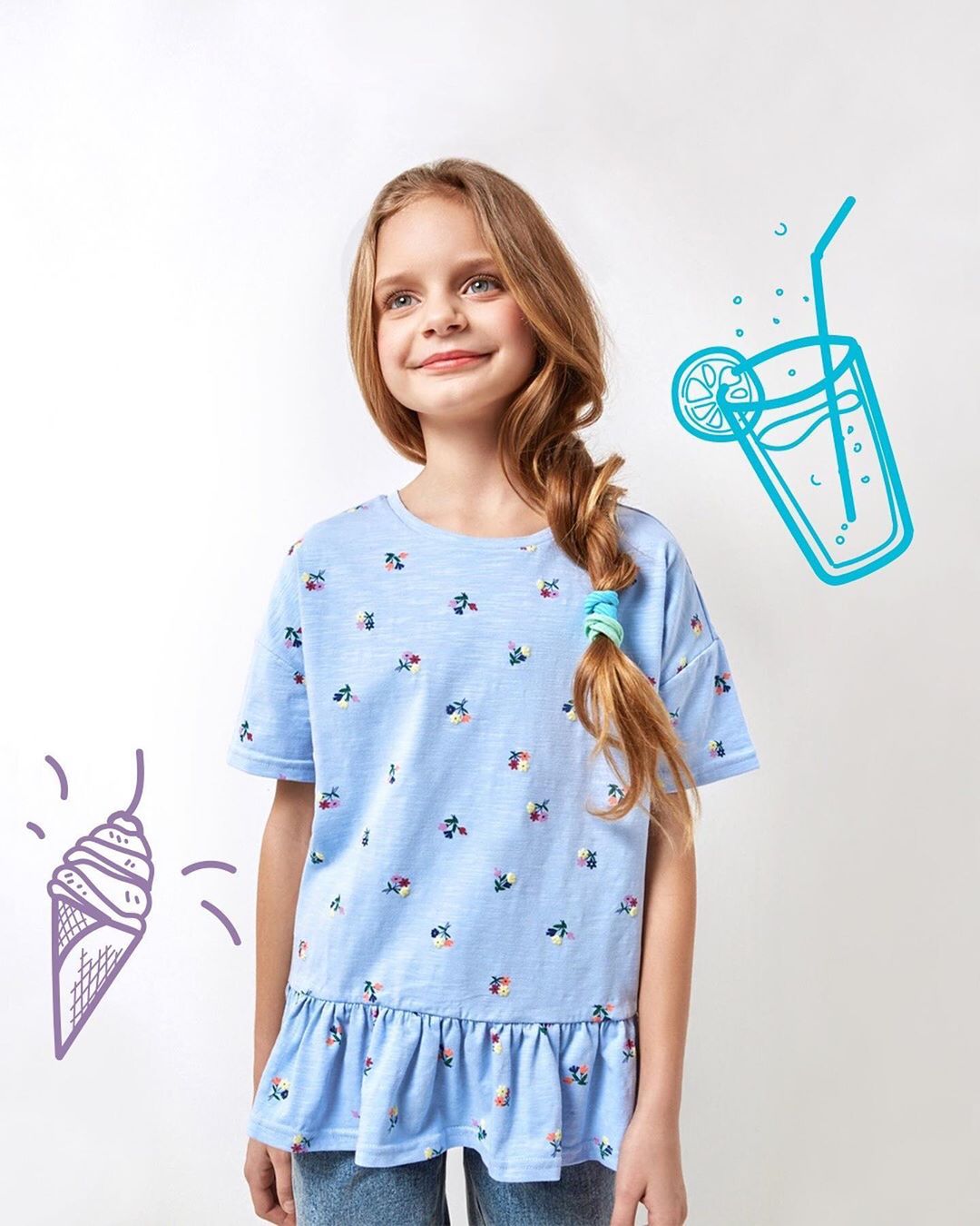 Acoola Kids - Стильные модели футболок для девочек уже ждут вас в магазинах Acoola 😉. Выбирайте понравившуюся модель и спешите за покупками 🛍.
⠀
⭐ Голубая футболка с цветочным принтом: 699₽. Арт.: 202...