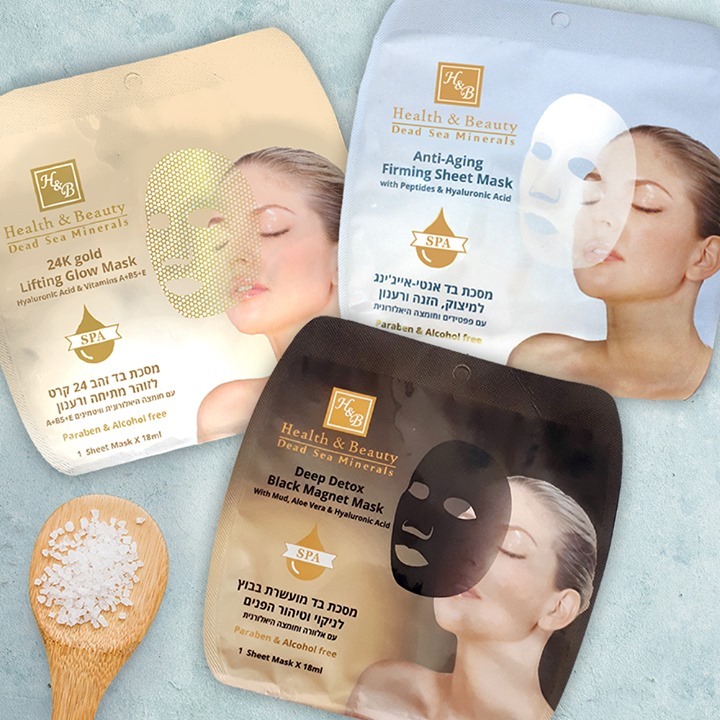 HB Health&Beauty Official - 🎭A variety of Sheet Masks for your choice:⠀⠀⠀⠀⠀⠀⠀⠀⠀
#24K Gold Lifting Glow Mask with Hyaluronic Acid & Vitamins A+B5+E.⠀⠀⠀⠀⠀⠀⠀⠀⠀
#Deep Detox Black Magnet Mask with Mud, Alo...