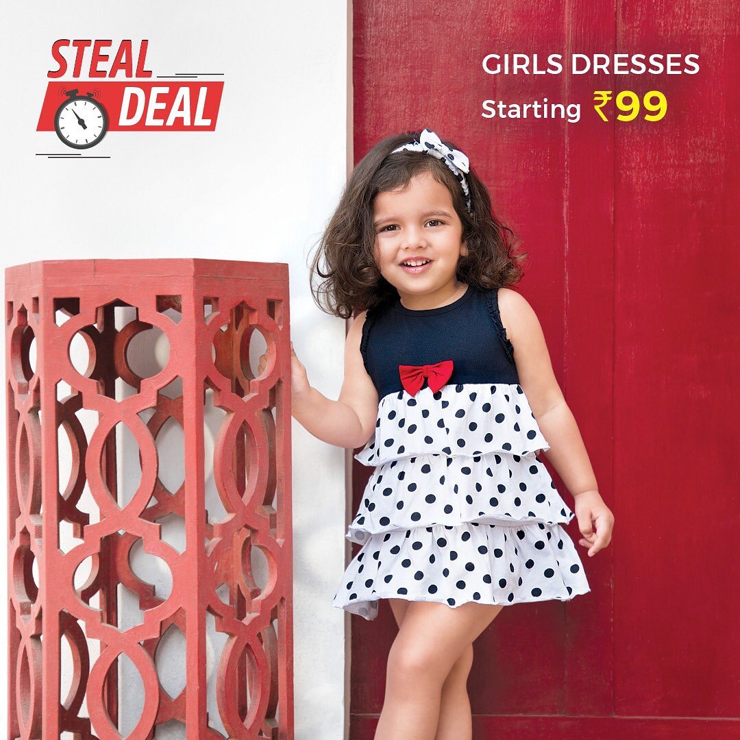 Brand Factory Online - Today’s deal is hard to ignore 😍😍 ▫️Dresses for girls starting at Rs.99 ▫️
.
.
.
Log on to brandfactoryonline.com or visit the link in bio to shop these dresses from top brands...