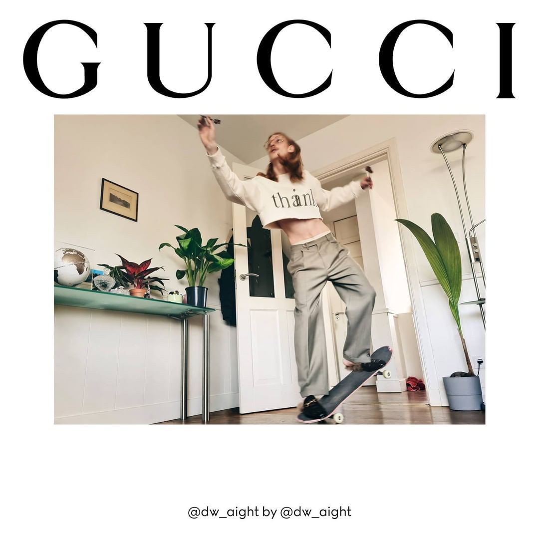 Gucci Official - Artworks from ‘Psychopts’ a book by Richard Hell and Christopher Wool appear on a crop sweatshirt seen in image from the #GucciTheRitual campaign. Listen to a special episode of the #...