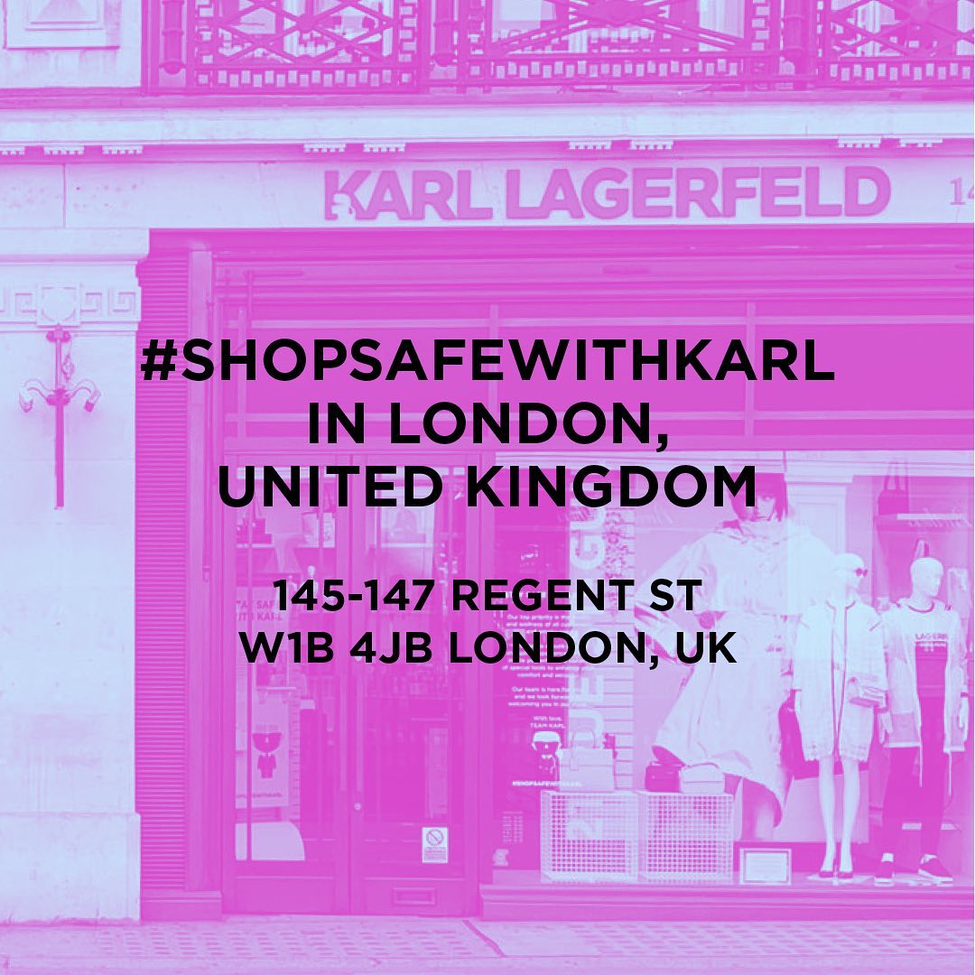 KARL LAGERFELD - London calling! 🇬🇧 The #KARLLAGERFELD store on Regent Street has now reopened. We look forward to welcoming you again soon in this iconic location. #KARLLAGERFELD
