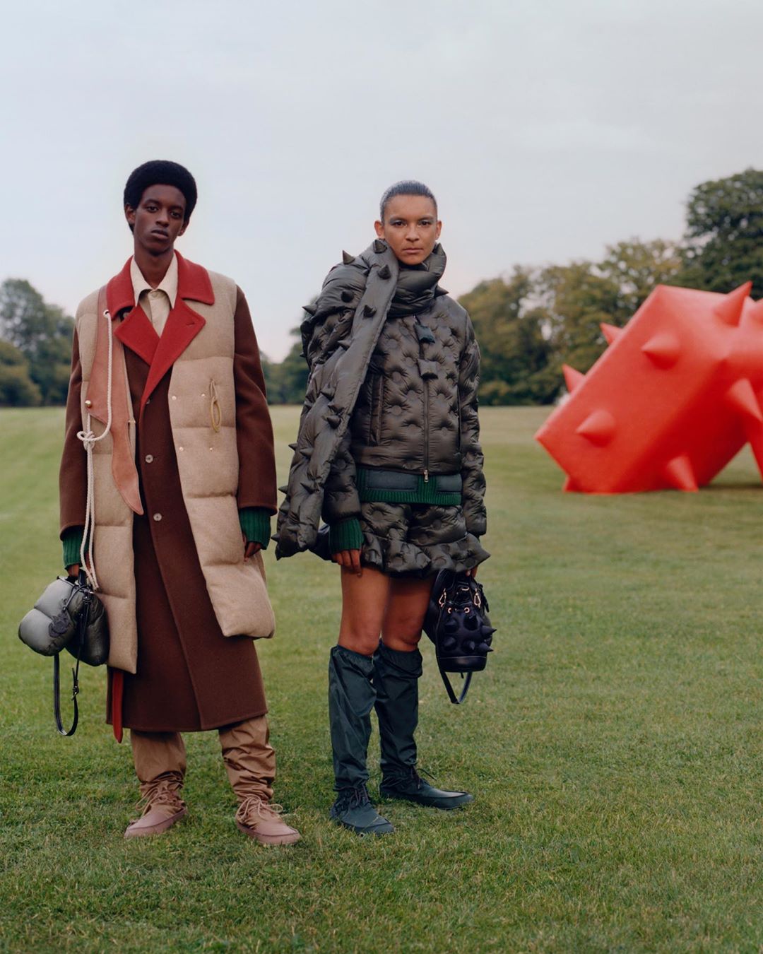 Moncler - Non-binary elegance.
#MONCLERJWANDERSON now available in stores and at Moncler.com.

#MONCLERGENIUS
@JW_Anderson @Jonathan.Anderson 
Photographer: Tyler Mitchell @TylersPhotos
Stylist: @Benj...