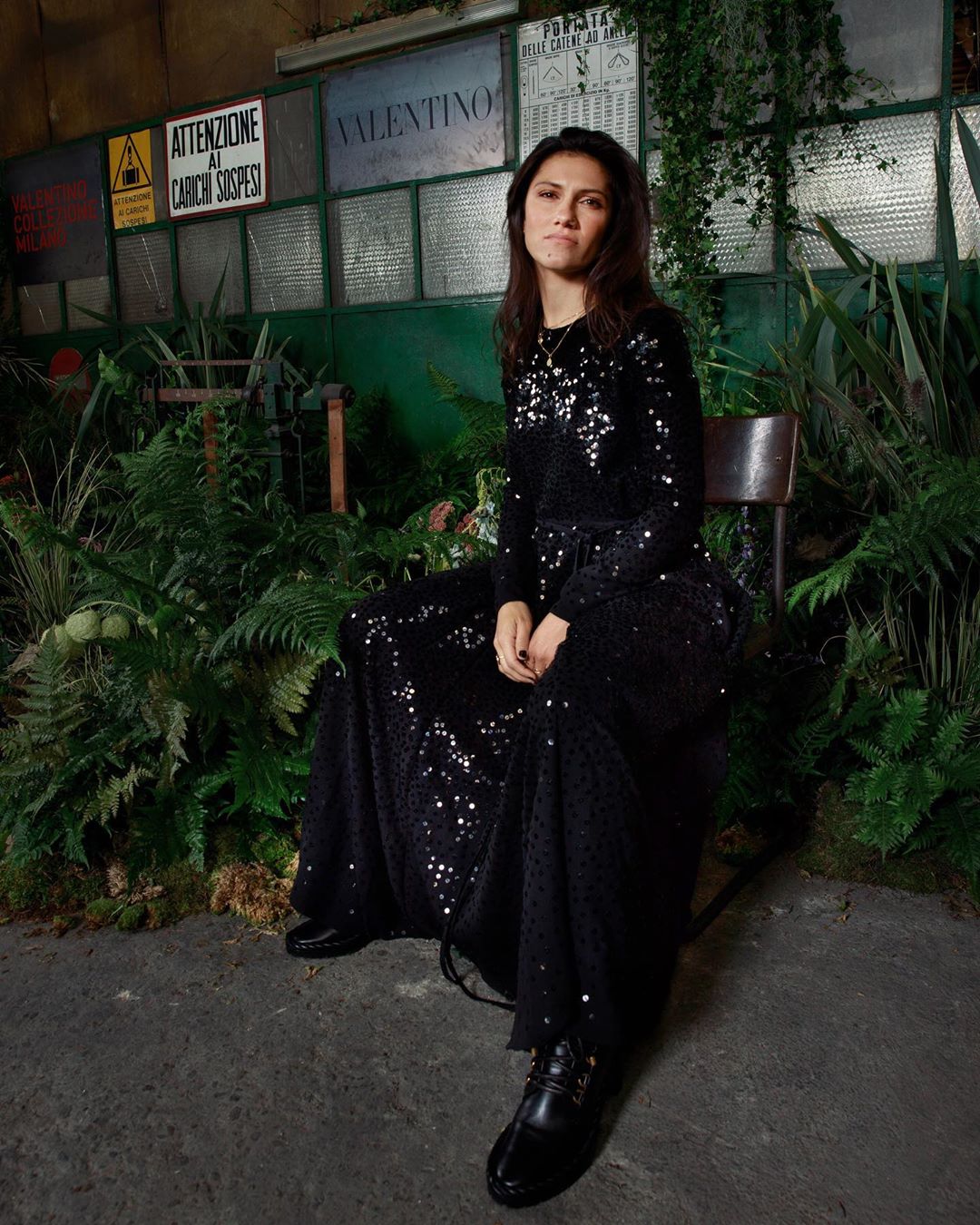 Valentino - In conversation with @elisatoffoli, @cos1ma, @ndjolijean, @giorgiatordini, @samisc_, @perlamystica, @fe_cesari, @styleheroine, #LiWenHan at Fonderia Macchi for #ValentinoCollezioneMilano,...