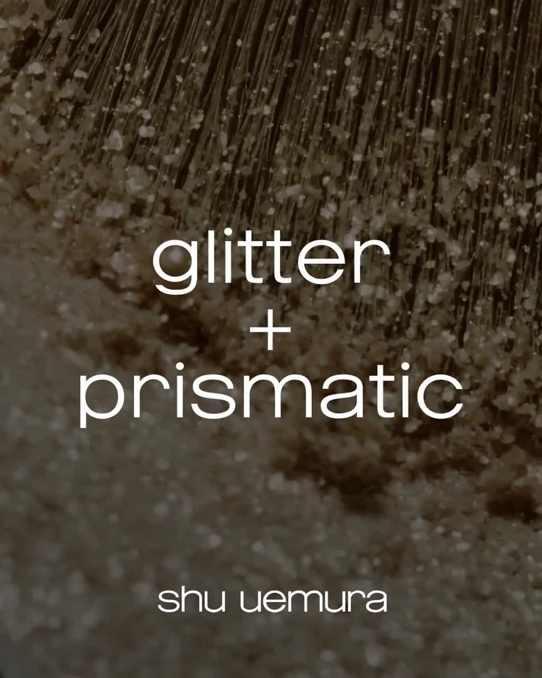 shu uemura - glitter and prismatic pressed eye shadow textures as dazzling as the Tokyo night view. #shuuemura #shuartistry #pressedeyeshadow #glittereyeshadow #prismaticeyeshadow