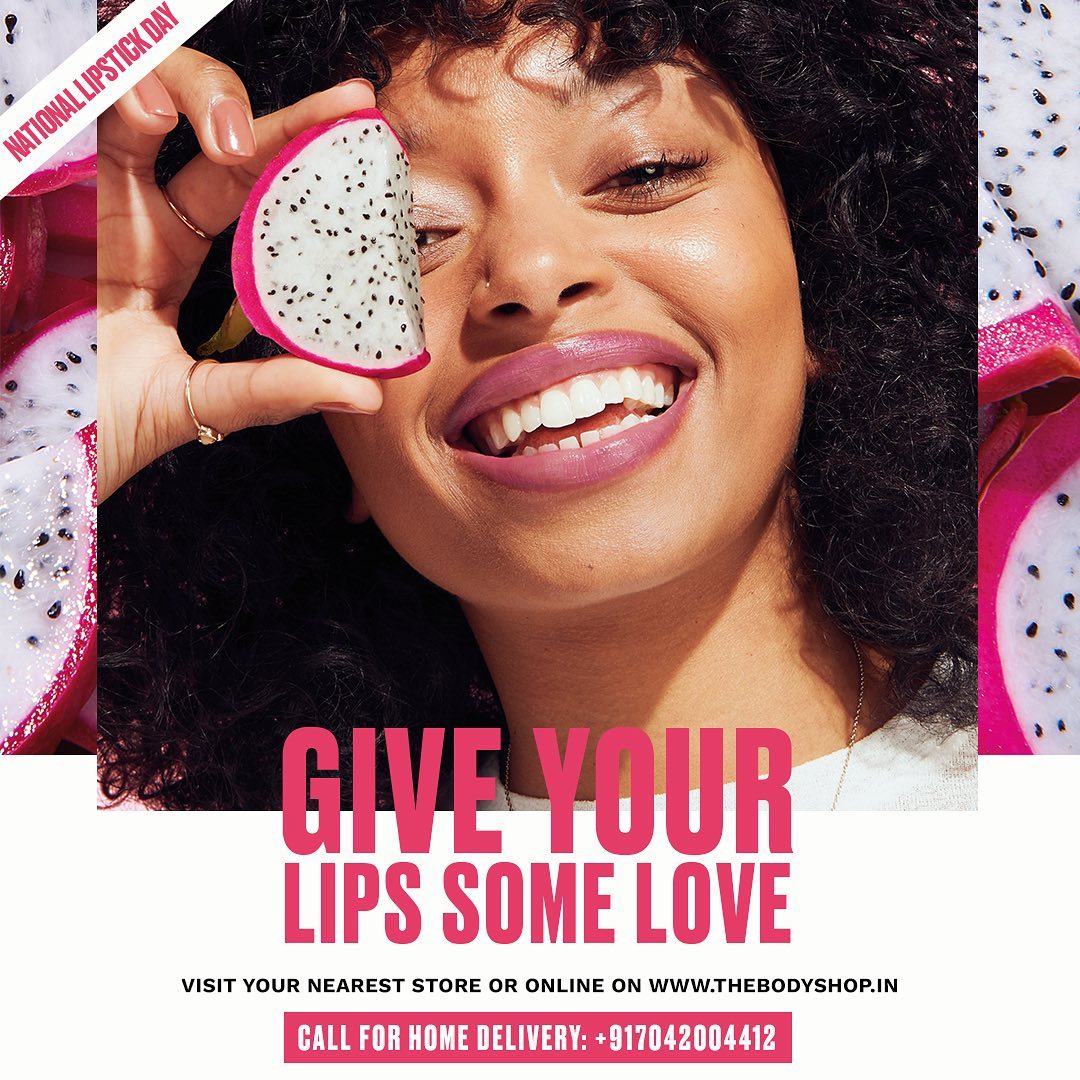 The Body Shop India - Show your lips some love this National Lipstick Day with our wide range of lip products. Tint, balm or colour it up the way you want. Buy 2 of your favourite lippies for 50%* off...