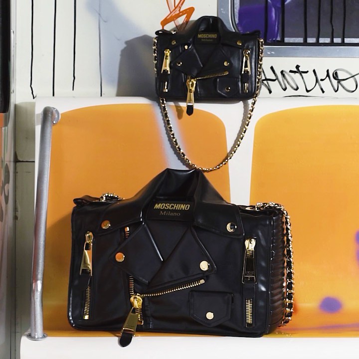 Moschino - Moschino 🖤NY #moschino #moschinobikerbag @itsjeremyscott.  Moschino NY, 73 Wooster Street.