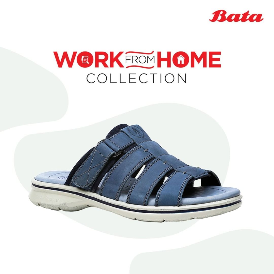 Bata India - While working from home, it’s even more important to set the right tone that helps enhance your efficiency. Get these Blue Strappy Chappals from our Work From Collection and dress like yo...