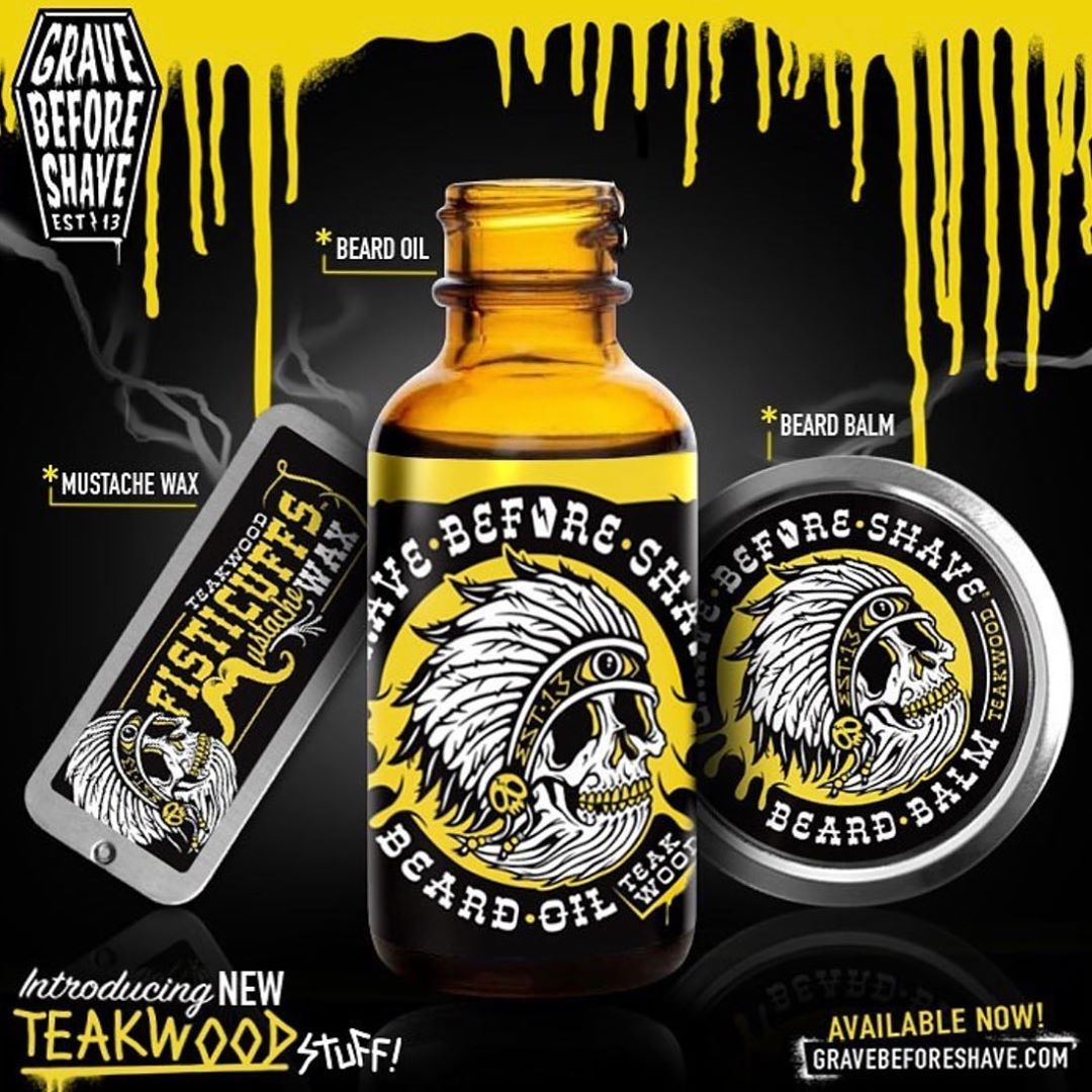 wayne bailey - **In case your missed it**
🚨NEW PRODUCT ALERT🚨
WWW.GRAVEBEFORESHAVE.COM
—
Ask and you shall receive! Introducing our new TEAKWOOD oil,balm and mustache wax! Same great scent as our Teak...