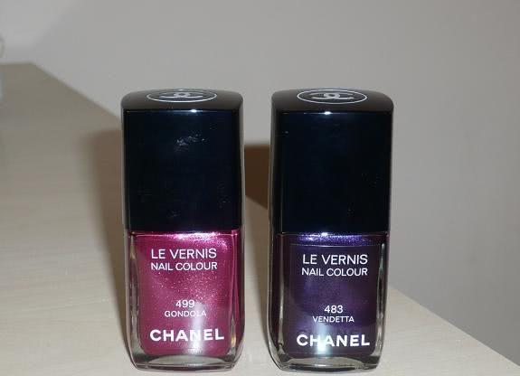 Лаки Chanel Le Vernis Nail Colour 499 Gondola и 483 Vendetta