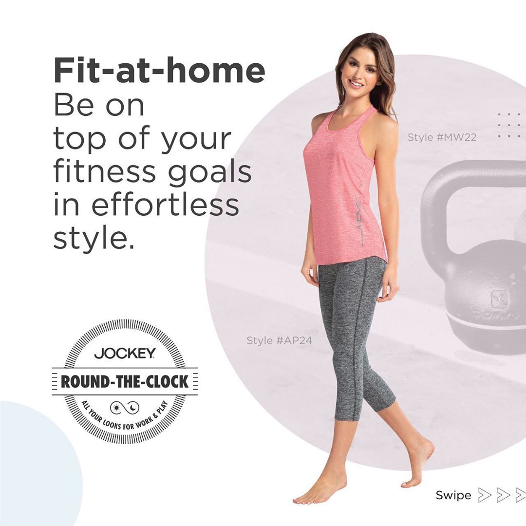 Jockey India - Add a little motivation to your morning jogs and at-home workout sessions in our super-stylish gear.

#Jockey #JockeyIndia #JockeyRoundTheClock #WorkoutFromHome #PlayOrRelax #RoundTheCl...