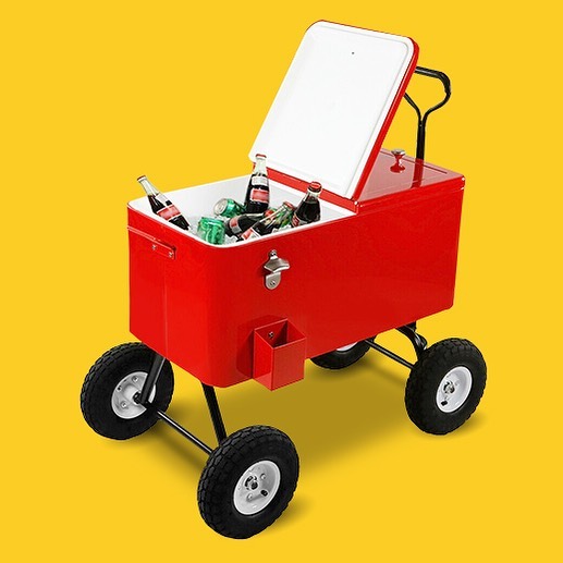 ebay.com - Wheel this all-terrain cooler across sand, gravel, grass, and keep the good times rolling. With a capacity of 70+ cans, you'll always be stocked up. 🥤😄 #getoutdoors #ebayfinds #goodbyewarmd...