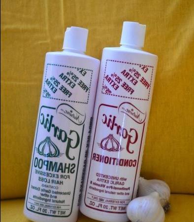 Talk about the benefits of garlic or garlic shampoo for excessive hair lost and garlic conditioner - review