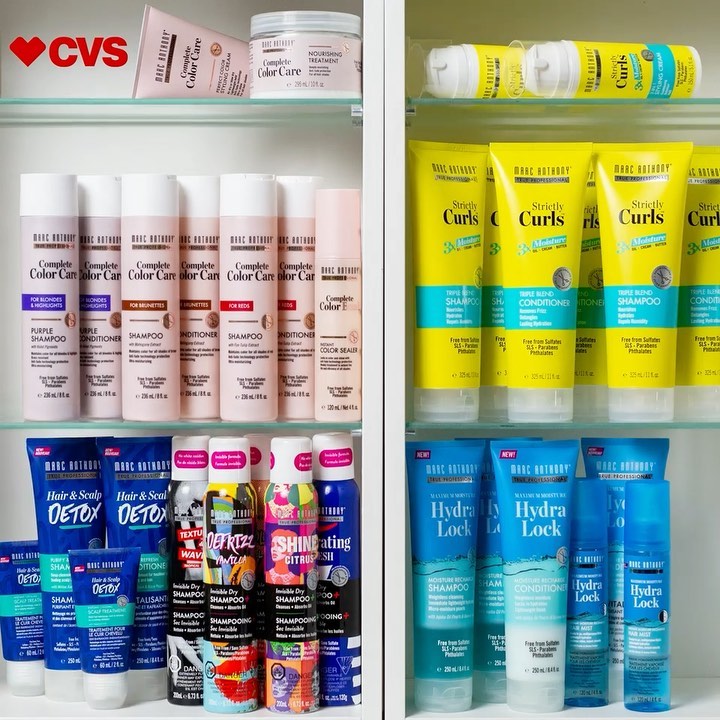 Marc Anthony Hair Care - We are out here building our dream #shelfie 🙌🏼 Tell us which shelf you would claim - Complete Colour Care, Hair & Scalp Detox, Invisible Dry Shampoo+, Strictly Curls or Hydra...