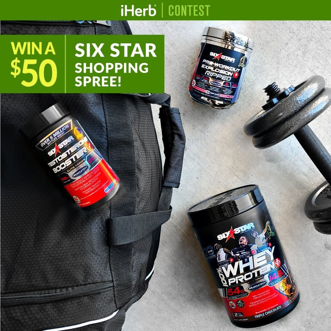 iHerb - Whether it's arm day or it's all about the chest, @sixstarpronutrition fuels your body to give you that extra edge to not only meet your fitness goals, but surpass them. 

To enter, PLEASE rea...