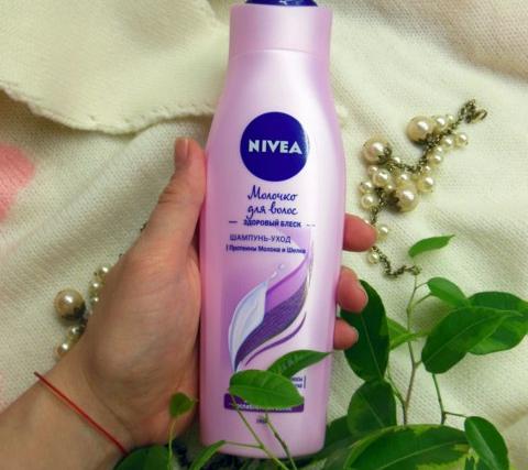 Шампунь-уход NIVEA Молочко для волос. Здоровый блеск фото