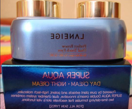 La alegría y la frustración de corea - Laneige Perfect Renew Dual Touch Eyes y Enprani Super Aqua Day Cream Night Cream - reseña