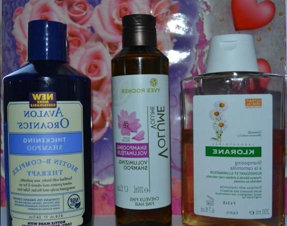 I miei shampoo per capelli Klorane, Yves Rocher, Avalon Organics - rassegna