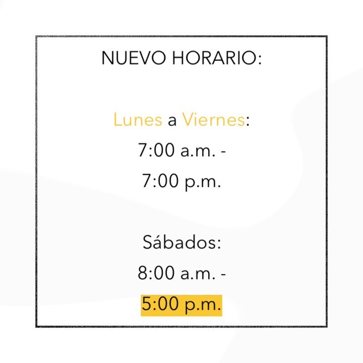 Hair Spa DR - ¡Conoce nuestro nuevo horario a partir de hoy! 💛 Te esperamos 🙌 #HairSpaDR