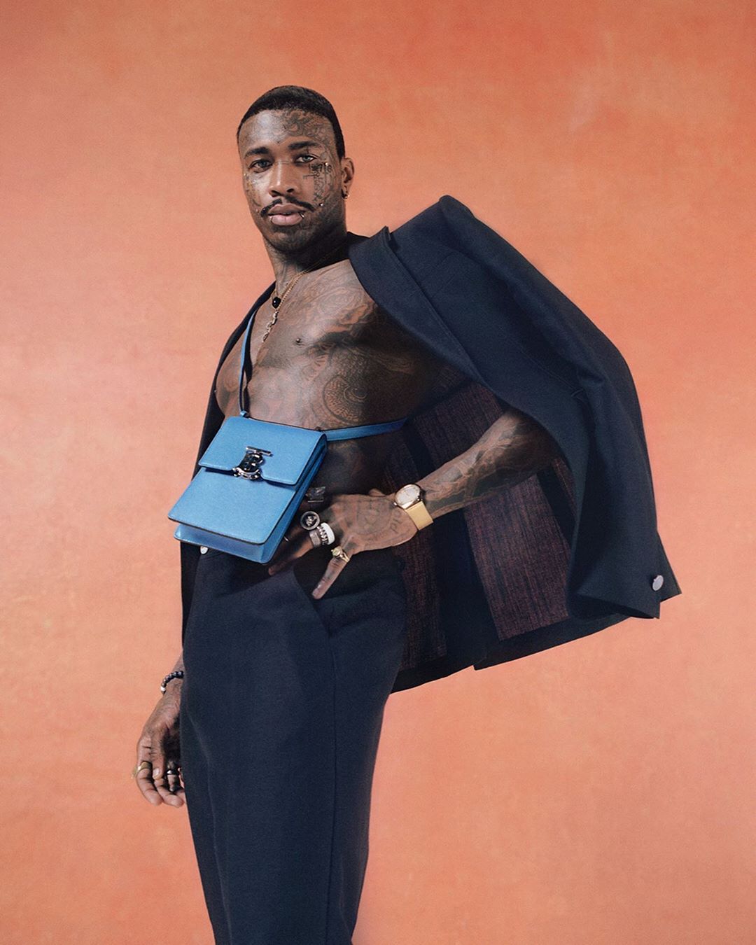 Burberry - @The_YvesDropper #InBurberry for @wmag. Part of a team of collaborators across the realms of music, fashion and art chosen by #RiccardoTisci
to represent spirit of #Burberry today